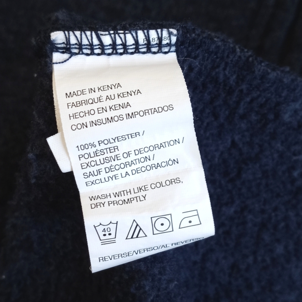 Men's Izod Heathered Navy Blue Half-Zip Long Sleeve Sweater XXL - Picture 6 of 9